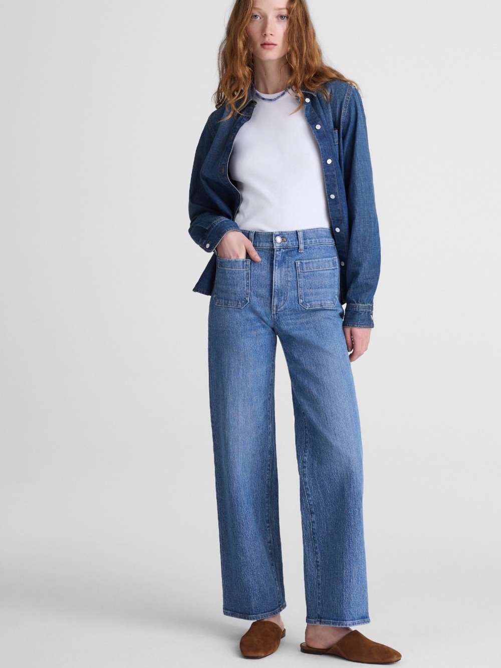 NWOT Madewell The Perfect Vintage Wide-Leg Jean Size 32